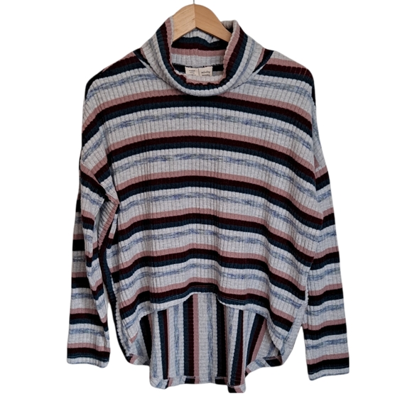 Anthropologie Tops - Anthropologie Saturday Sunday Stripe Long Sleeve Top Fuzzy Knit Stripe XS